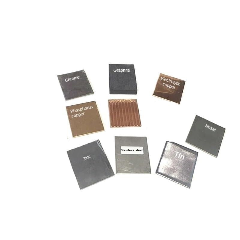 Placa de ánodo galvanizada de 70x60x3 mm - Bronce fosforado/Níquel/Estaño/Zinc for análisis químico 1 pieza(Titanium Mesh)