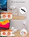 Power Strip Surge Protector, BESHON 5Ft Extension Cord, 6 Outlets with 4 USB Ports (2 USB C Outlet), 3-Side Outlet Extender, Wall Mount, Compact for Travel, Home, School, College Dorm Room and Office