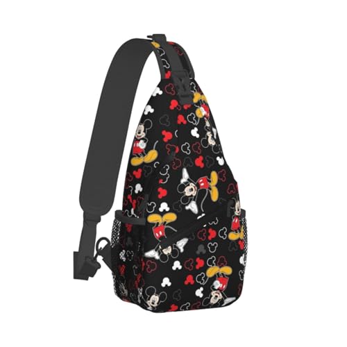 MQCNGZRTEU Adult Sling Bag Crossbody for Travel Commute Theme Parks & City Walks Hands-Free Chest Pack Everyday Carry Great Gift for Men & Women