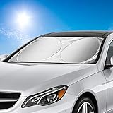 windschutzscheibe ford fiesta 2005 ✅ 【UV-SCHUTZ】: Auto Sonnenblende Schützen sie vor grellem sonnenschein und halte das auto innerlich kühl, reduzieren sie die kosten für die klimaanlage, und verhindert rissbildung und fading an armaturenbrett und kunststoffverkleidung.