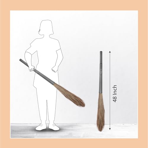 Image of Chakaachak Meghalaya Eazo Grass Jhadu /Broom Pack of 2 with Plastic Handle