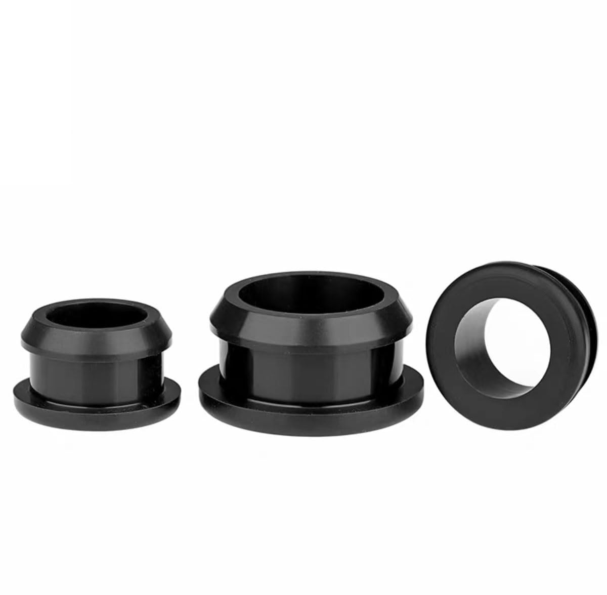 10 tappi in gomma nera con occhielli da 4,5 mm a 60,6 mm di diametro, per guarnizioni in gomma da cucina (44,6 mm)