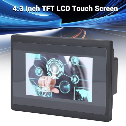Pantalla Táctil PLC HMI de 4,3 Pulgadas con CPU ARM9 para Controladores FX3U 3