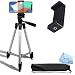 50” Camera Tripod for ALL Smartphones, Phablets, Cameras & Camcorders + Water Resistant Carrying Case + Frenzy Deals Microfiber Cloth