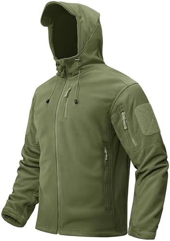 TACVASEN Men's Softshell Jacket Fleece Lined Windproof Winter War...