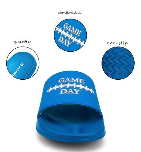 Image of INMINPIN Kids Boys Girls Ball Sprots Slides Sandals Ultra Comfortable Beach Pool Shower Shoes House Slide Indoor Outdoor for Sports Fan