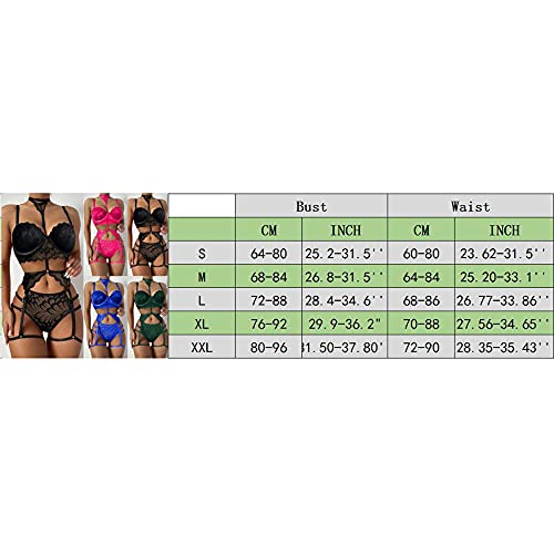 Erotische Lingeriesets Dames Sexy Lingerie Sexy Kanten Lingerie Dames Bh String Jarretellegordel Set - Afbeelding 3