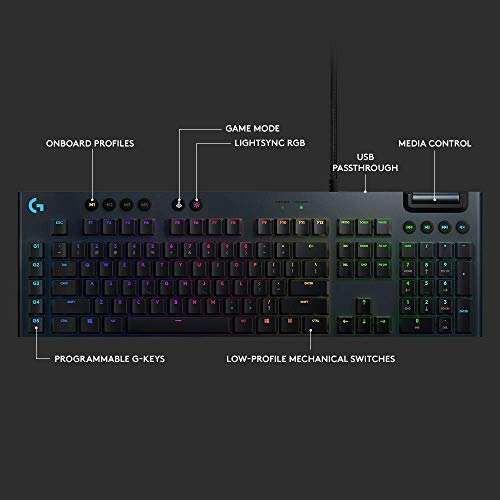Logitech G815 Lightsync Rgb Mechanical Usb Gaming Keyboard, Gl Linear (Renewed) #TOP4