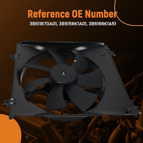 Image of maXpeedingrods Engine Radiator Cooling Fan Assembly for 2009-2014 Acura TL Electric, 38611R70A01 38615RK1A01 38616RK1A51