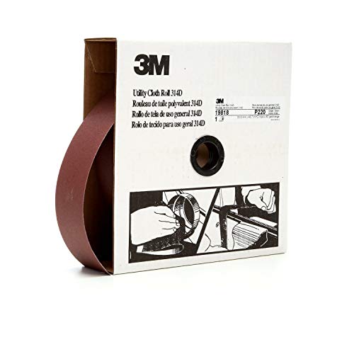 Image of 3M Utility Cloth Roll 314D, 2 in x 50 yd P220 J-weight