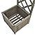 vidaXL Garden Pergola with Planter, Gray Solid Firwood, Weather Resistant, Decorative Outdoor Archway, Garden Entrance, Planters Incorporated, Easy Assembly, 68.9" x 15.7" x 80.3"