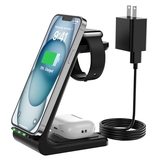 Wireless Charger for Apple Multiple Device, 3 in 1 Fast Charging Station/Stand Compatible for iPhone 14/13/12/Pro Max/SE/11/X/XR/8,for Apple Watch/iWatch 8/7/6/5/4/3/2/SE AirPods Pro/3/2