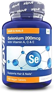 Selenium 200mcg with Vitamins A-C-E. 180 Vegan Tablets for Thyroid and Immune Health, Hair, Skin and Nails. Vegetarian Society Approved. 6 Months Supply