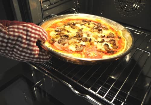 Creartistic Made In Italy – Pizza Tray For Oven – Copper Pizza Pan - Tinned Copper Baking Pan For Pizza - Pizza Pan For Oven – Baking Pan - 14X1,2 Inch - Handmade #TOP4