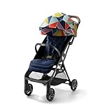 Graco Ready2Jet Compact Stroller – Overhead Friendly Compact Travel Stroller with Automatic Fold, Geo Pop