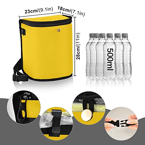 Image of Wudan Small Car Trash Can Gold Accessories for Garbage Storage Organizer with Lid Waterproof Portable Auto and Truck Interior Seat Bin