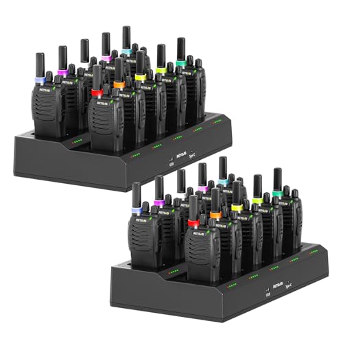 Image of Retevis H-777 Walkie Talkies Rechargeable, 20 Pack Portable Two Way Radio