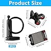 Gooseneck Tablet Holder-Phone Holder-2PCS-Flexible Tablet Stand,Sturdy Bed Desk Mount for Reading,Lazy Arm Tablets Mount 360 Adjustable Holder Clamp Bracket Bed for iPad Smartphone 4.7-10.1'' #1