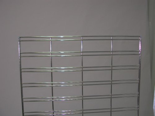 Only Garment Racks 2' x 4' Slatgrid Panels - Chrome Finish - Lot of 3