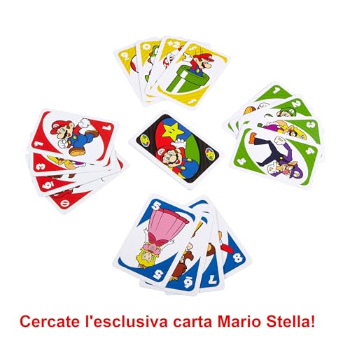 Mattel Games - UNO Versione Super Mario Bros, Gioco di Carte per Famiglie e Bambini 7+ Anni, DRD00 - 5