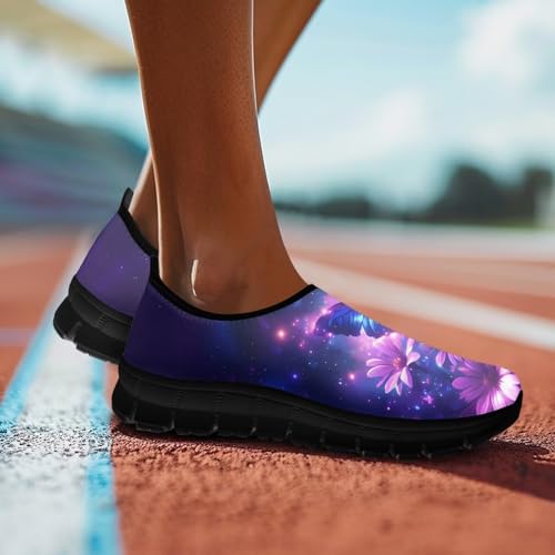 Image of Women's Loafers Slip On Slip Shoe Casual Walking Shoes Non Slip Work Shoes Mesh Athletic Sneakers
