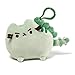 GUND Pusheen Pusheenosaurus Dinosaur Cat Plush Stuffed Animal Backpack Clip, Green, 4.5"