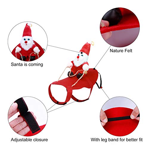 Disfraz para perro Santa Navidad talla M miniatura 4