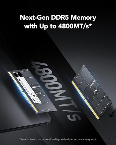 Image of Lexar SODIMM 16GB DDR5 RAM 4800MHz, 262-Pin DDR5 SODIMM Laptop RAM, High Performance SO-DIMM Memory for Laptop Memory /All-in-One Intel NUC Mini PC, 1.1V, CL40-40-40-77