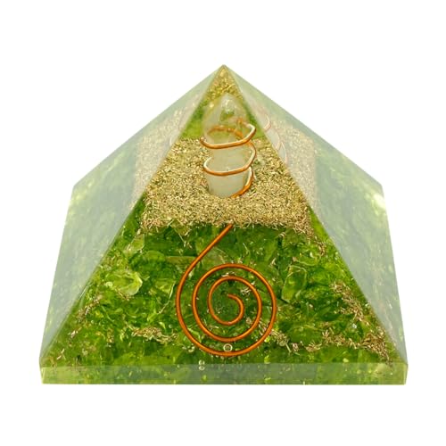 Image of Peridot Pyramid | 2-Inch | Natural Peridot Crystal Pyramid for Abundance, Emotional Healing, and Positive Energy|Perfect for Meditation and Dcor