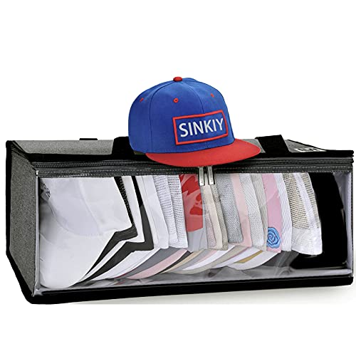 Hat Storage for Baseball Caps - Hat Organizer with A Bottom Liner and Dust Proof Design, Storage Organizer Holds up to 25 Hats for Women and Men (Gray) Hat Storage for Baseball Caps - Hat Organizer with A Bottom Liner and Dust Proof Design, Storage Organizer Holds up to 25 Hats for Women and Men (Gray)
