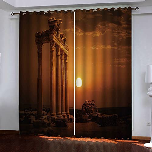 Rideaux occultants opaques oeillets isolant thermique anti chaleur - 2
