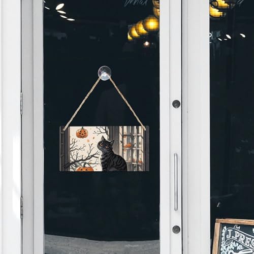Panneau de bois rustique suspendu de 24 cm, l'idee cadeau ideale pour une maison - 8