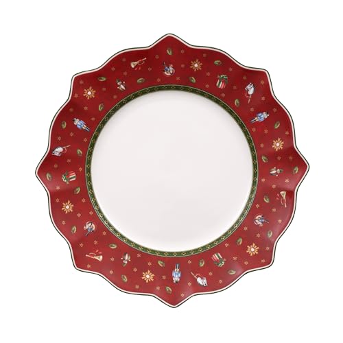 Villeroy & Boch Toy's Delight Roter Speiseteller, 29 cm, Premium...