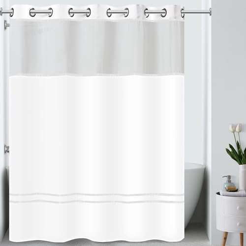 Hookless It's A Snap! Escape Shower Curtain, 3in1 Shower