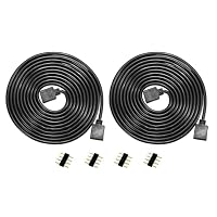 Lot 6 Câbles D’Extension RGB 4 Broches 0,5m + 1m + 2m - Connecteur LED Strip 5050 3528 2835 Sans Soudure