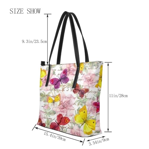 Sac à main papillon imperméable grand format et sac de travail polyvalent