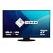 EIZO FlexScan EV2795-BK 68,5 cm (27 Zoll) Monitor (HDMI, USB 3.1 Hub, USB 3.1 Typ C, RJ-45 LAN, DisplayPort, 5 ms Reaktionszeit, Auflösung 2560 x 1440) schwarz