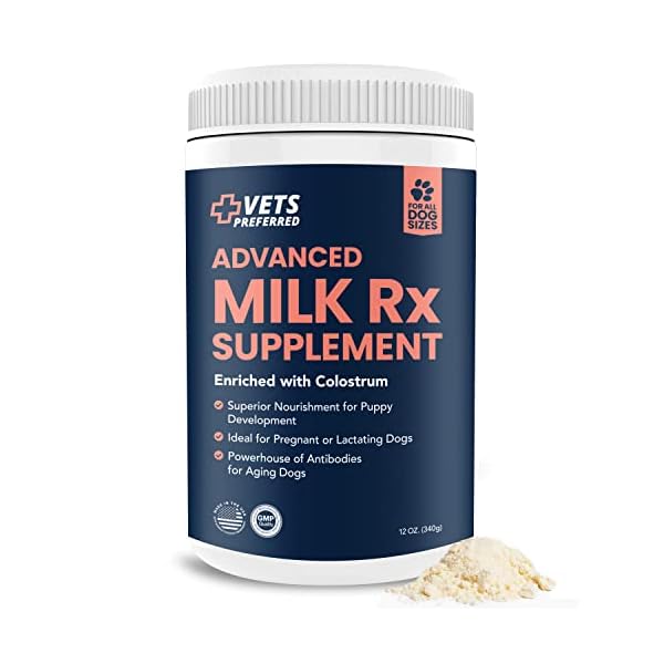 Vets Preferred Puppy Milk Replacement Formula – Dog Milk Replacer Powder Supplement for Pregnant, Lactating, Aging Dogs – Enriched with Colostrum – Nutritious Nursing Formula for Puppies – 12 Oz Vets Preferred Puppy Milk Replacement Formula – Dog Milk Replacer Powder Supplement for Pregnant, Lactating, Aging Dogs – Enriched with Colostrum – Nutritious Nursing Formula for Puppies – 12 Oz
