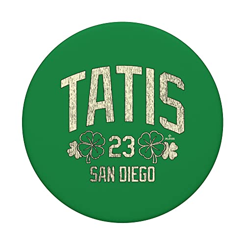Fernando Tatis Jr. San Diego Baseball St. Patrick's Clover PopSockets Swappable PopGrip, Black - Image 3