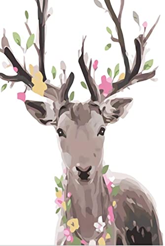 Peinture au diamant cerf cadeau d'anniversaire personnalisable broderie strass 5D