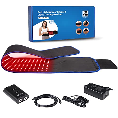 Dgxinjun Red Light Therapy For Body Muscle Pain Relief Devices Led Infrared Wrap Back Pain Relief Wearable Belt With Pulse Mode Home Use Joints Benefits (Blue) #TOP6