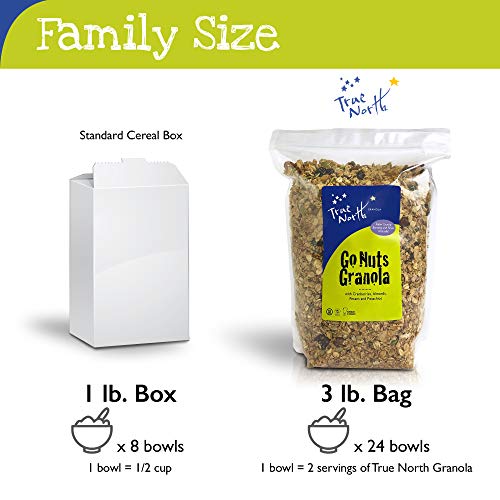 True North Granola – Go Nuts Granola With Dried Cranberries, Almonds, Coconut, Pecans And Pistachios, All Natural And Non-Gmo, Bulk Bag, 3 Lb. #TOP4