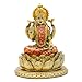 6.3"H Lakshmi On Lotus Polystone in Antique Gold, lndian Laxmi Statue Hindu Murti Figurine for India Buddha for Home Temple Mandir Hindu Gods and Goddesses for Diwali Party Present Birthday