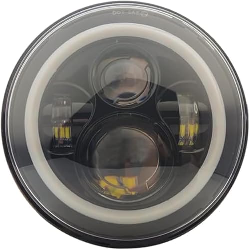 Phare LED de moto 7 pouces avec support pour Harley Touring Electra Glide
