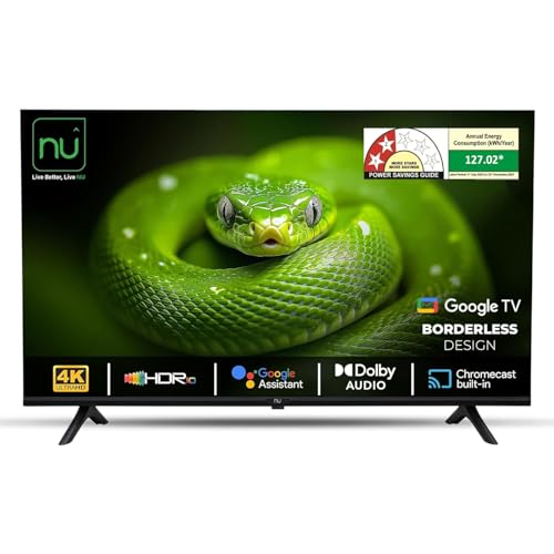 Image of NU 108 cm (43 Inches) New 2025 Borderless Series 4K UHD Smart Google TV LED43UGNX