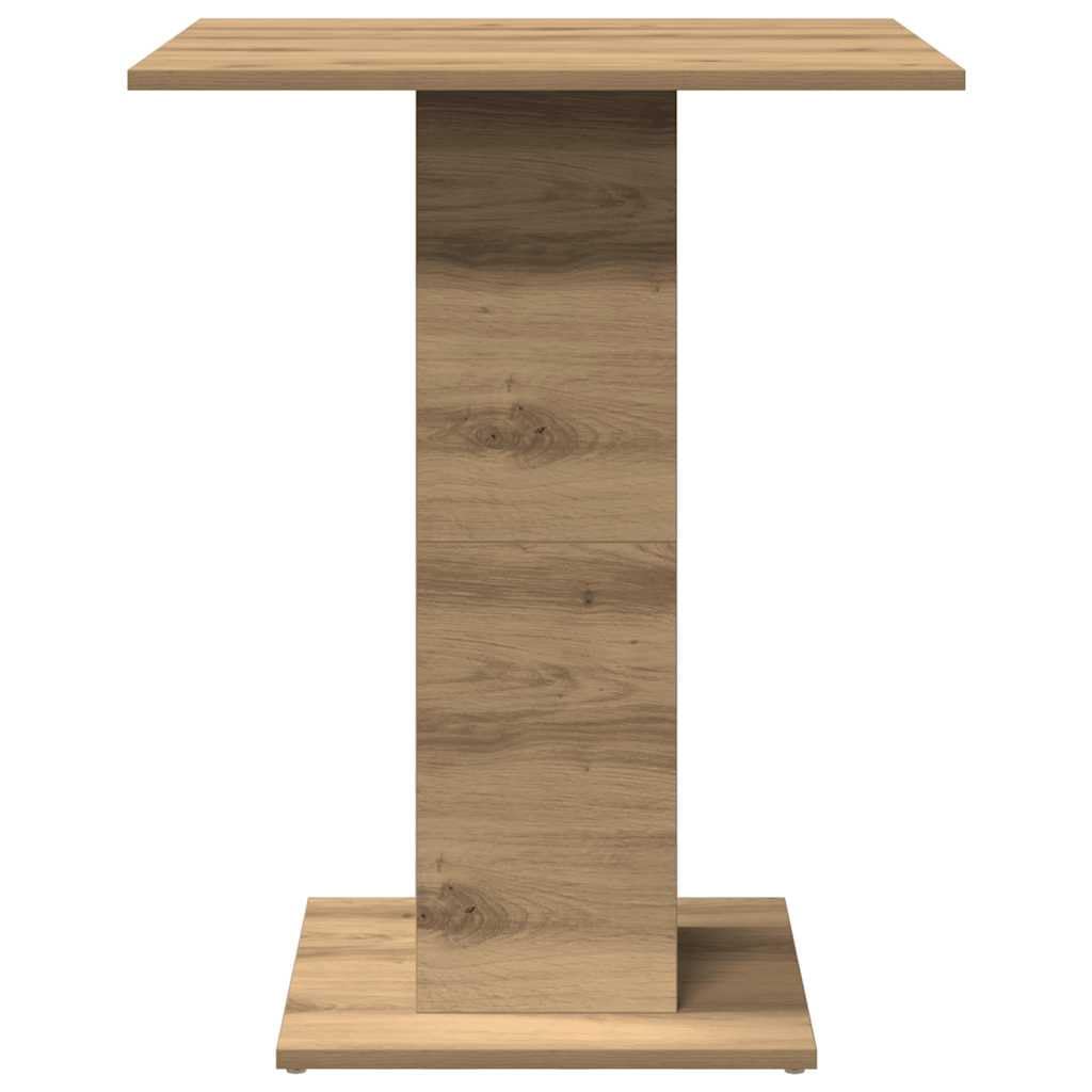 Hothingwell Bistrotisch, 60 x 60 cm, aus Holz, robust und stabil, robuste Oberseite für Esszimmer, Küche oder Büro, leicht zu reinigen mit einem feuchten Tuch, Wandbefestigung