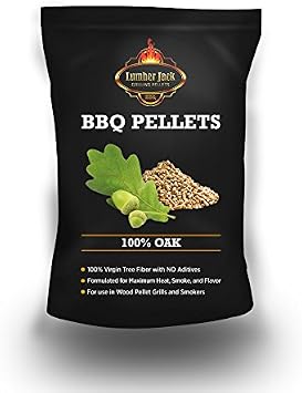 Lumber Jack 20-Pound Bag, 100% Oak Wood BBQ Grilling Pellets