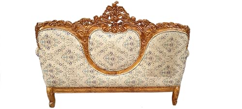 Image of Wooden 5 Seater Sofa Set | 3+1+1 Solid Wood Heavy Hand-Carved Sofa | Traditional Design Furniture for Living Room, Home | Office