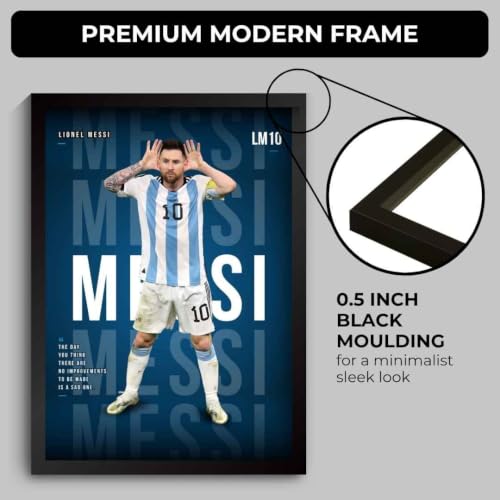 Image of Funk You Store Messi Poster Framed | Lionel Messi Wall Art Posters Framed | Argentina Edition Football Legend | Premium Sports Decor for Paris Football Fans | GOAT Motivational Wall Poster (F 252)