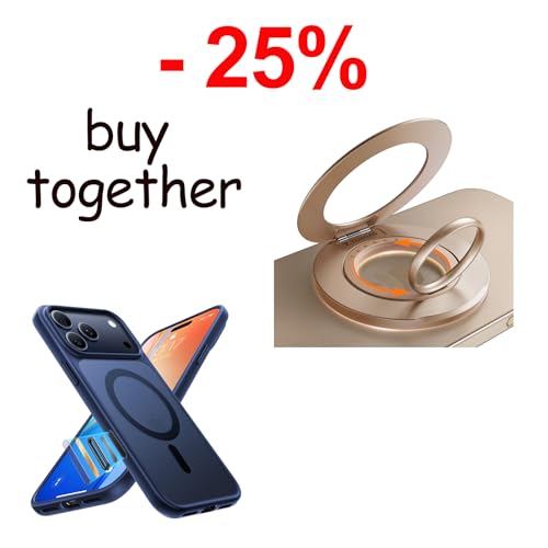TORRAS Magnetic Case & Magnetic Phone Grip Ring Holder Kickstand